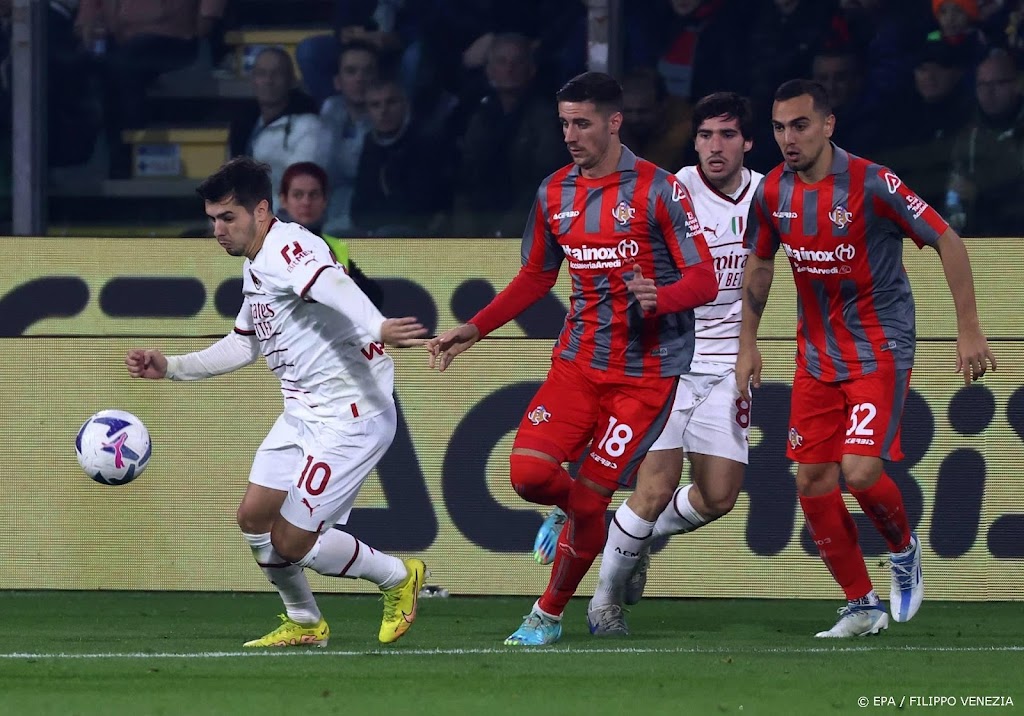 Achterstand AC Milan op Napoli groeit tot 8 punten na gelijkspel 