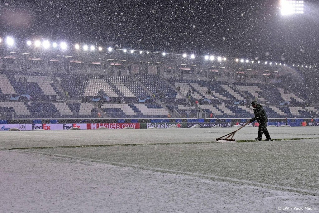 Atalanta tegen Villarreal afgelast na hevige sneeuwval in Bergamo