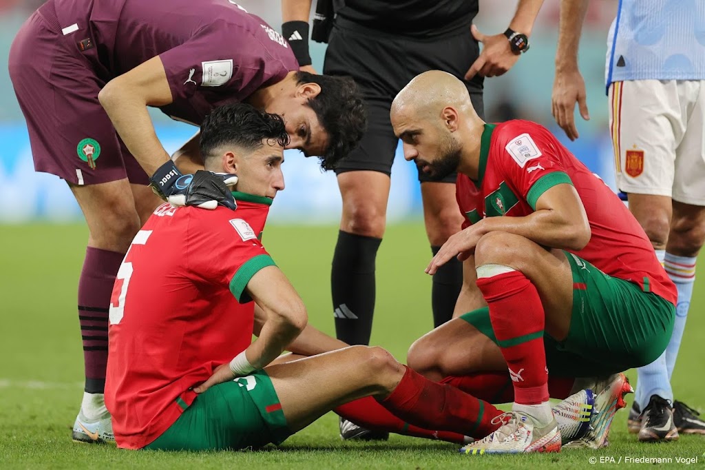 Marokko in kwartfinale WK mogelijk zonder verdediger Aguerd