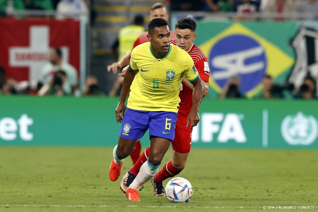 Sandro groot vraagteken bij Brazilië voor kwartfinale WK 