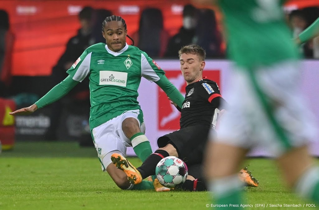 Bosz blijft met Leverkusen steken op 1-1 tegen Werder Bremen 