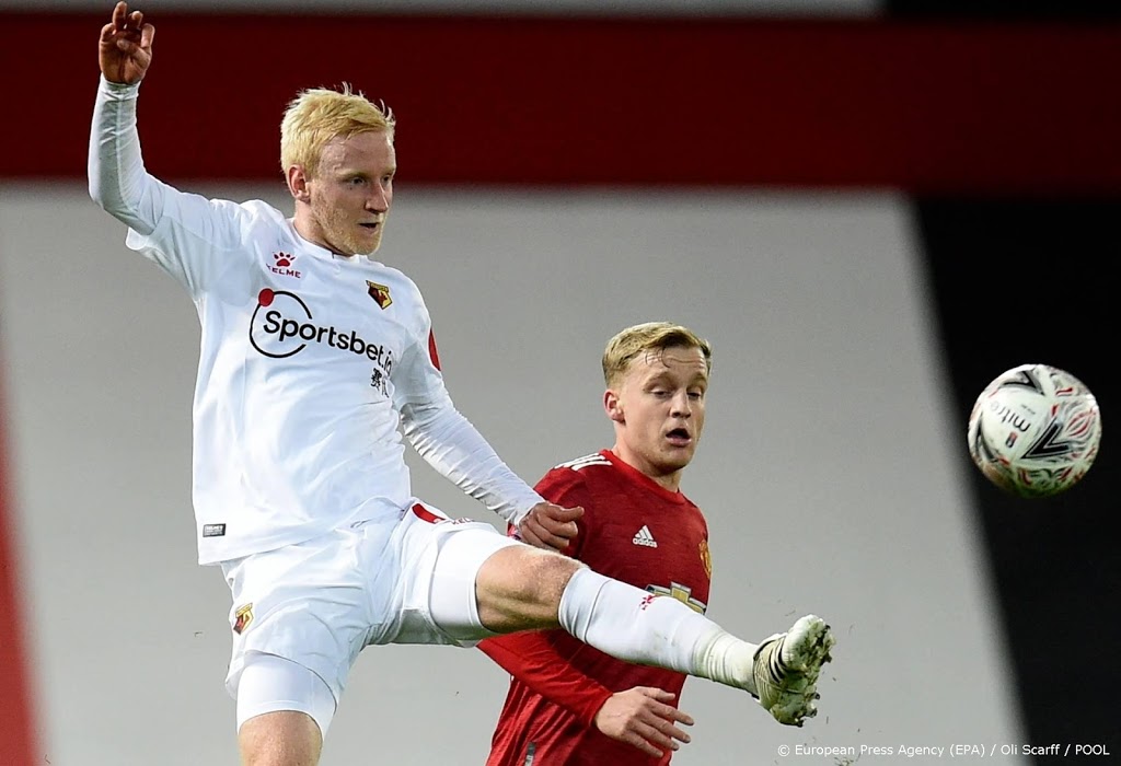 United wint in FA Cup met Van de Beek nipt van Watford