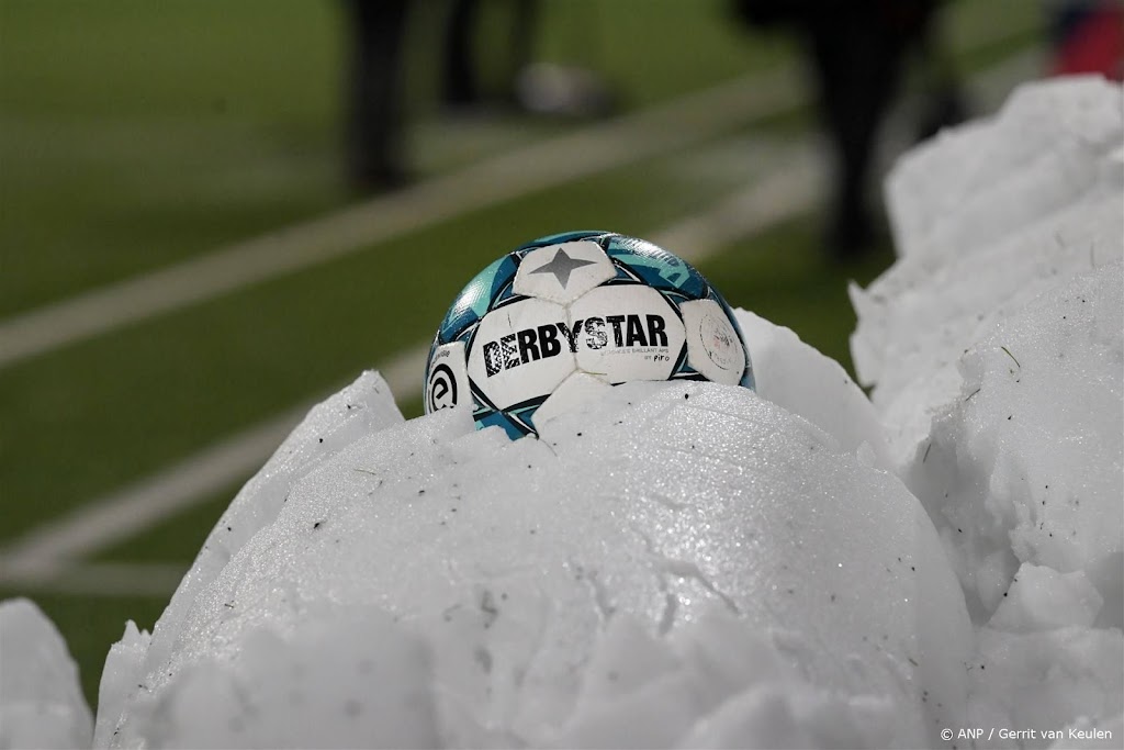 Wedstrijd Roda JC tegen SC Cambuur door sneeuwval afgelast