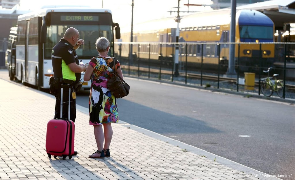 NS legt bussen stil die treinverkeer bij Leiden vervangen