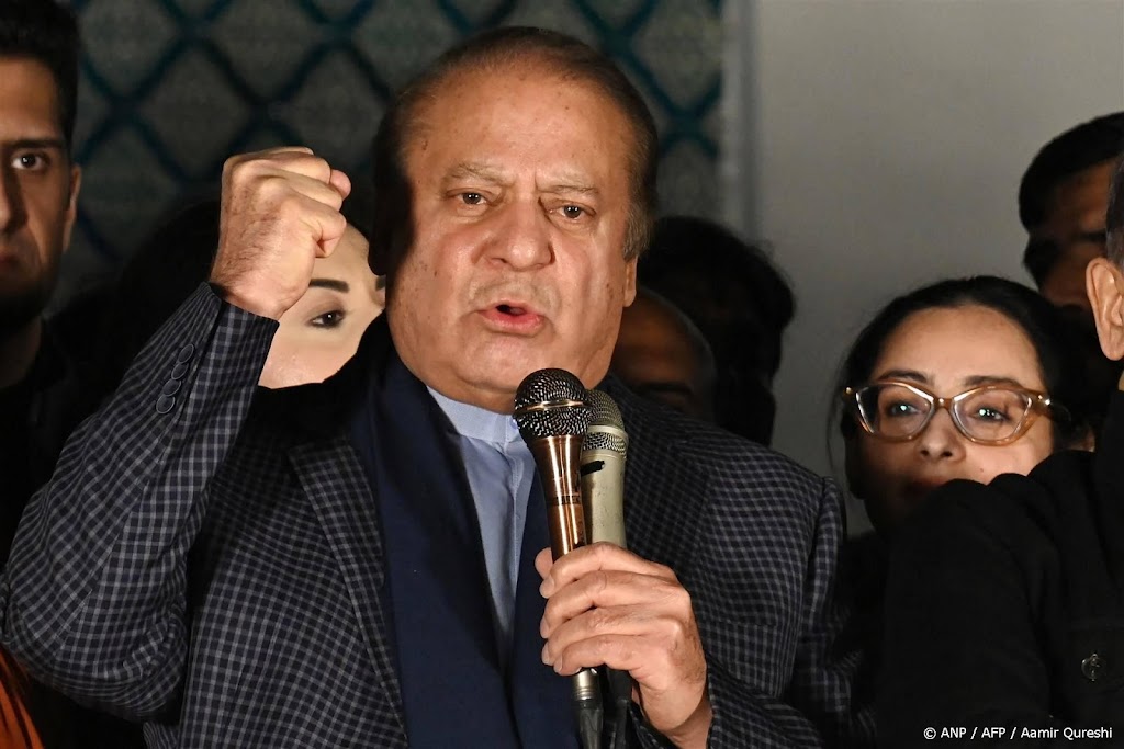 Sharif claimt verkiezingswinst Pakistan ondanks achterstand