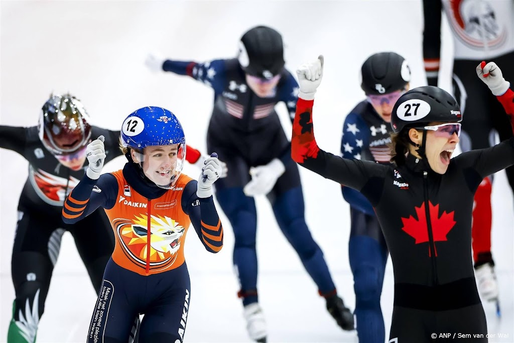 Shorttrackster Michelle Velzeboer pakt zilver op 500 meter 