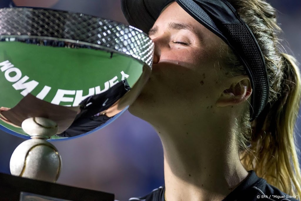 Toernooizege tennisster Svitolina na marathonpartij