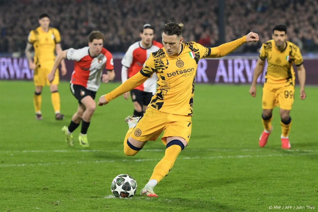 Internazionale mist middenvelder Zielinski tegen Feyenoord
