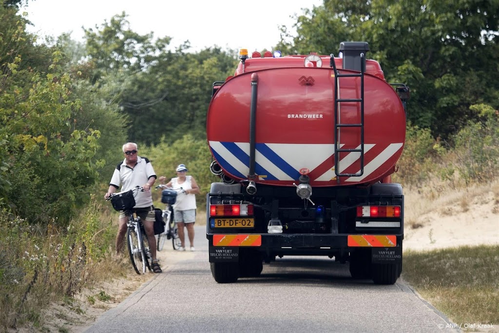 Wegen afgesloten om duinbrand in Katwijk