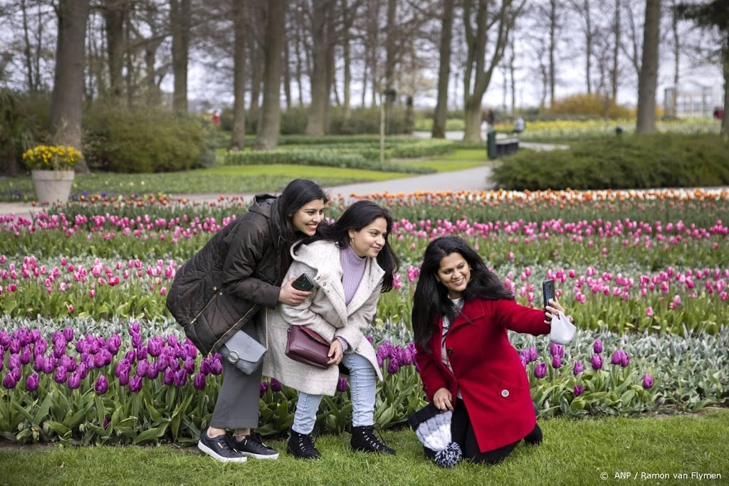 'Alleen maar blije mensen' in de Keukenhof