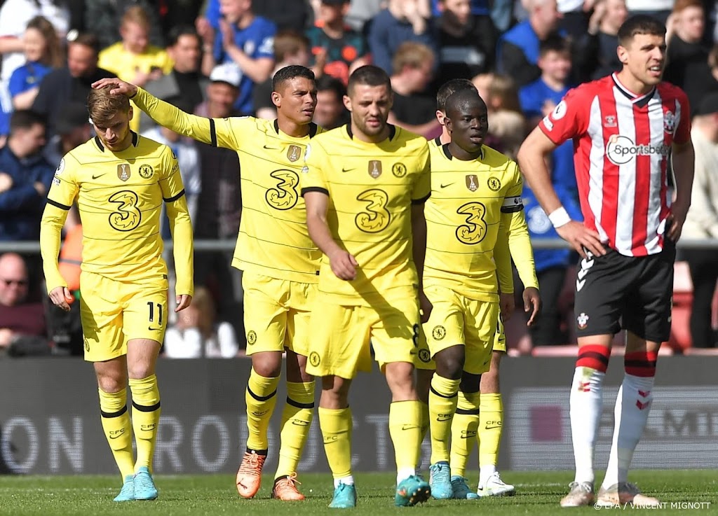 Getergd Chelsea scoort zesmaal bij Southampton