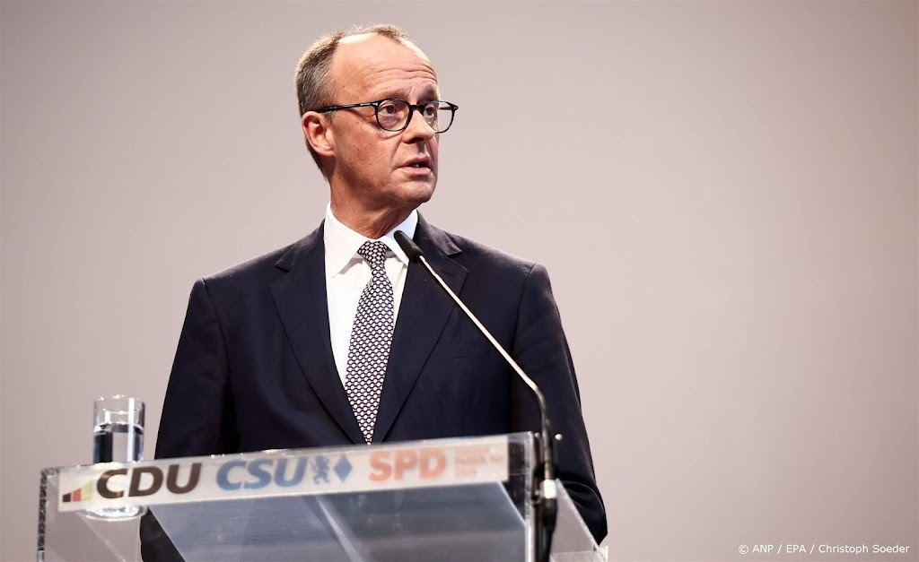 Aankomend bondskanselier Merz presenteert coalitieakkoord