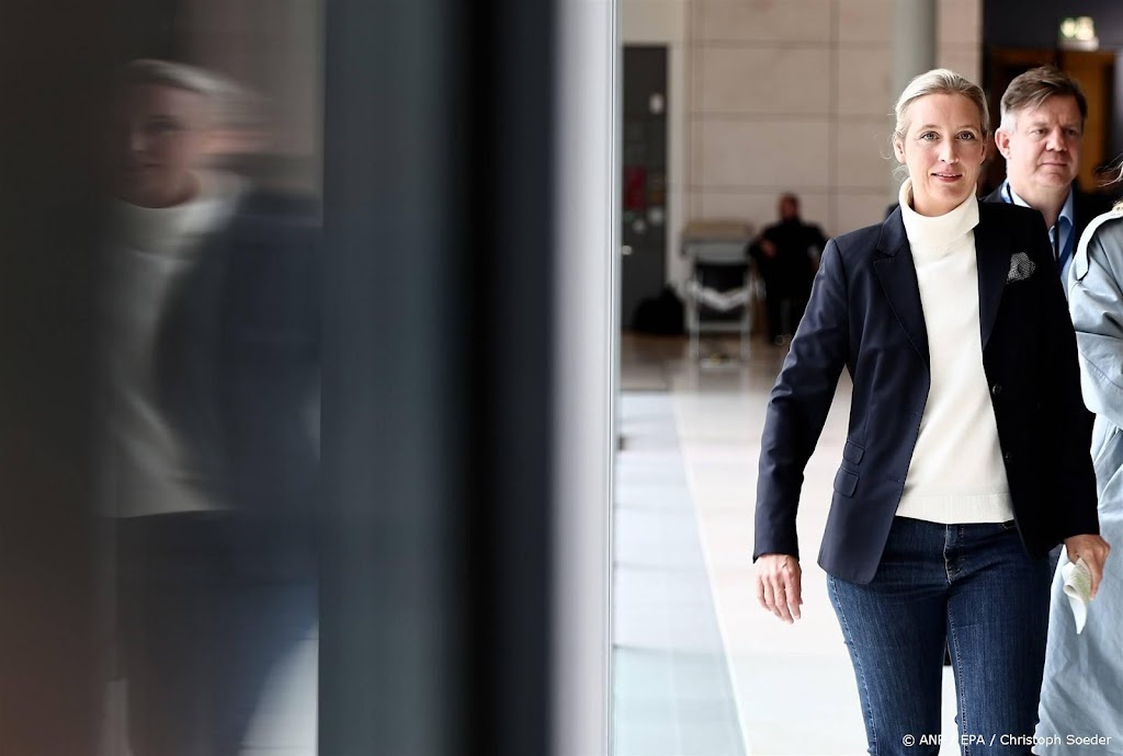 AfD-leider Weidel noemt coalitieakkoord 'capitulatie' van Merz