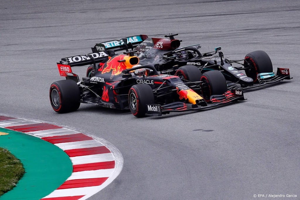 Verstappen kan Hamilton niet voorblijven in GP Spanje 