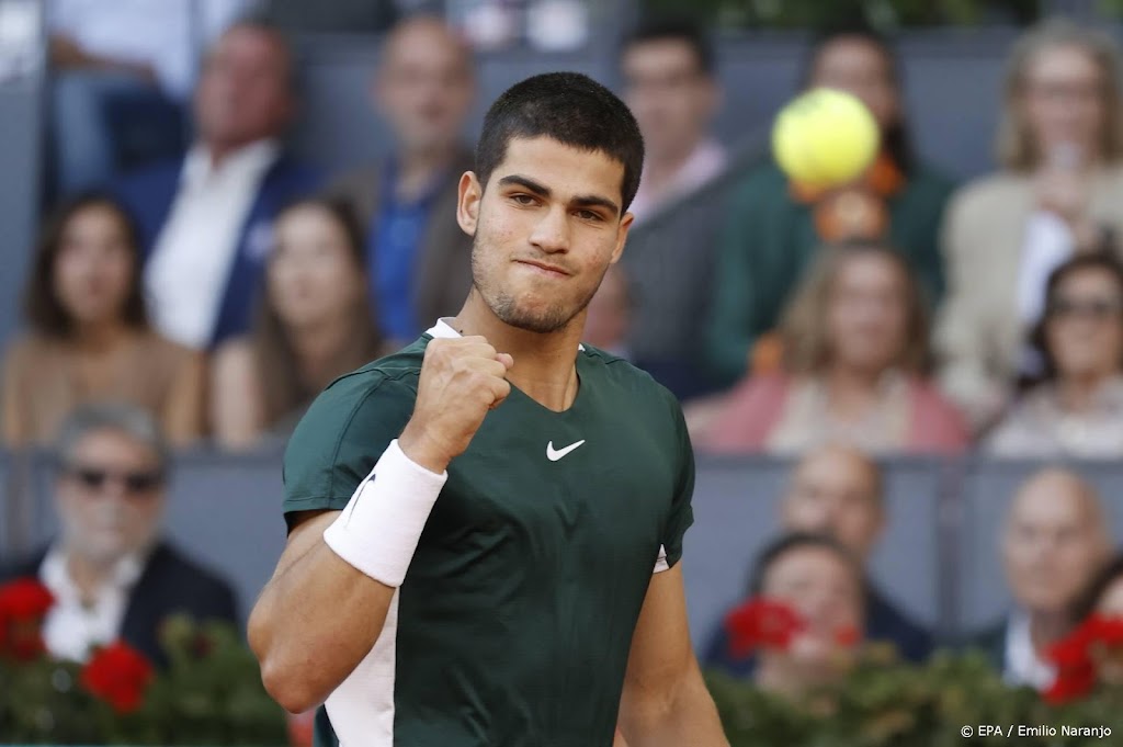 Alcaraz met stip naar zesde plaats wereldranglijst tennis