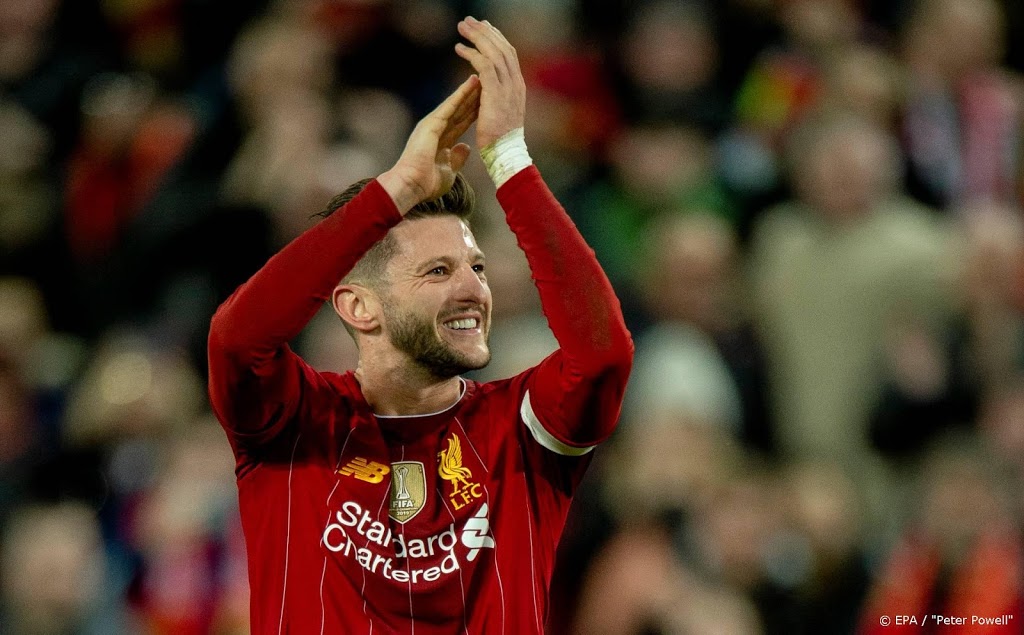 Engelse voetballer Lallana maakt seizoen af bij Liverpool