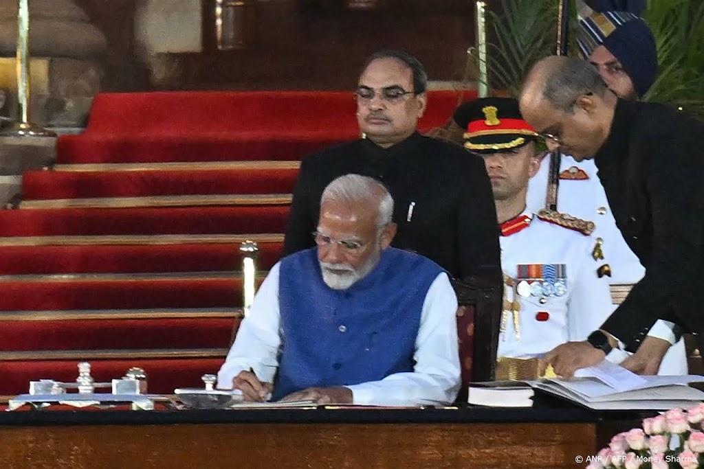 Modi beëdigd voor derde termijn als premier India