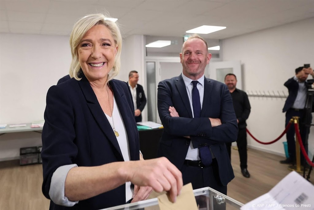 Exitpoll: grote overwinning voor Le Pen in Frankrijk