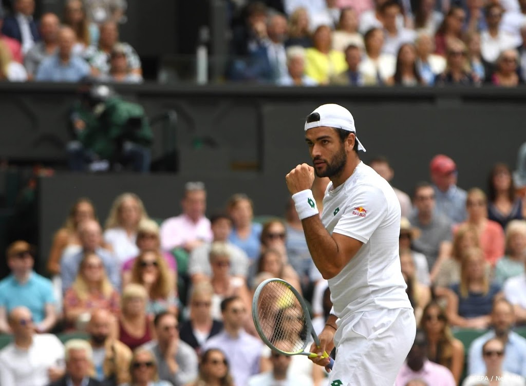 Berrettini klopt Hurkacz in vier sets en bereikt finale Wimbledon