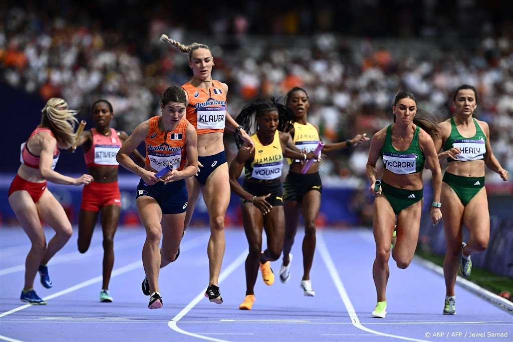 Klaver leidt estafettevrouwen naar olympische finale 4x400 meter