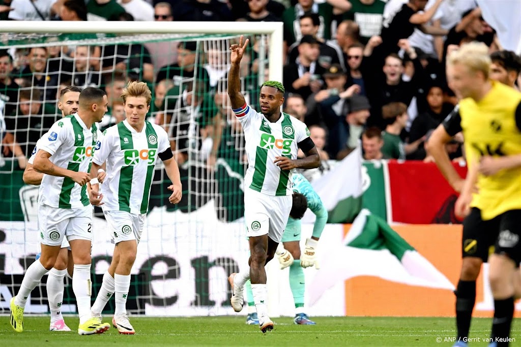 FC Groningen wint bij terugkeer openingsduel Eredivisie van NAC 