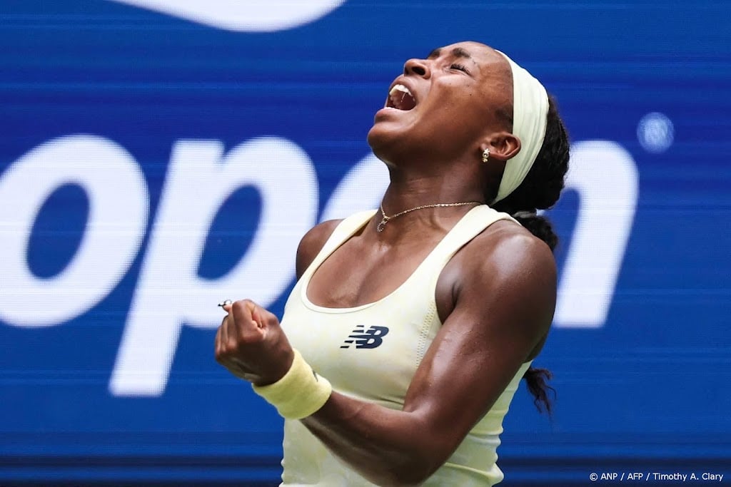 Tennisster Gauff in halve finale tegen Rybakina op US Open