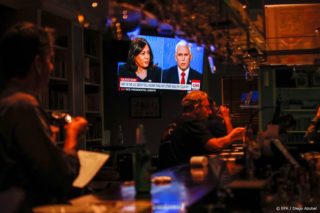Bijna 58 miljoen televisiekijkers voor debat Harris en Pence
