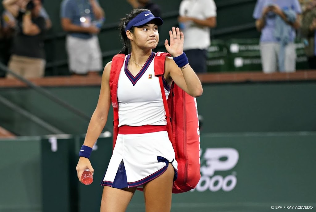 Tennisster Raducanu verliest eerste partij na titel US Open