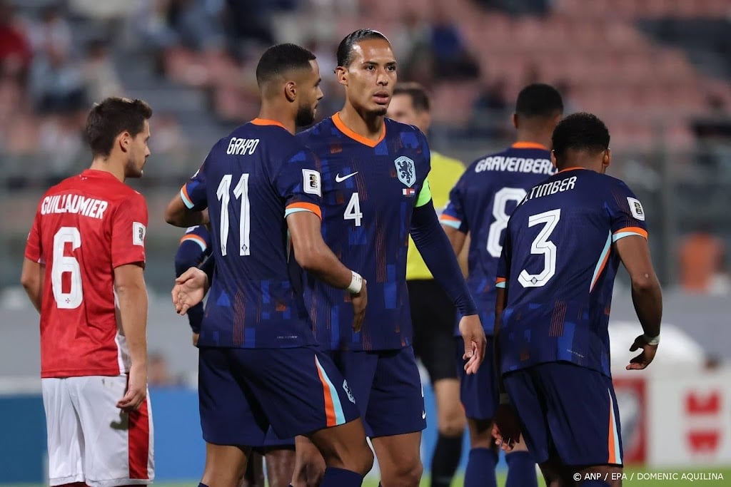 Van Dijk vindt dat Oranje met zege op Malta plicht heeft gedaan