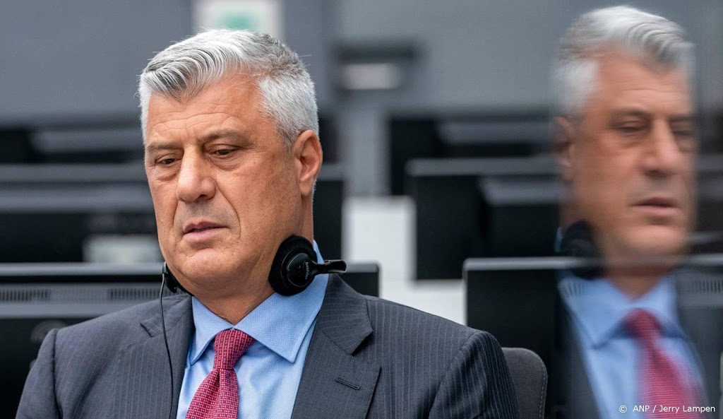Kosovaarse oud-president Thaçi verklaart zich 
