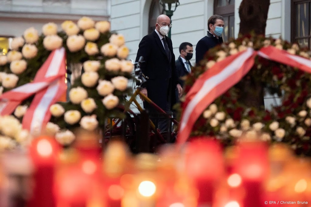 EU-president Michel bij herdenking terreurslachtoffers Wenen