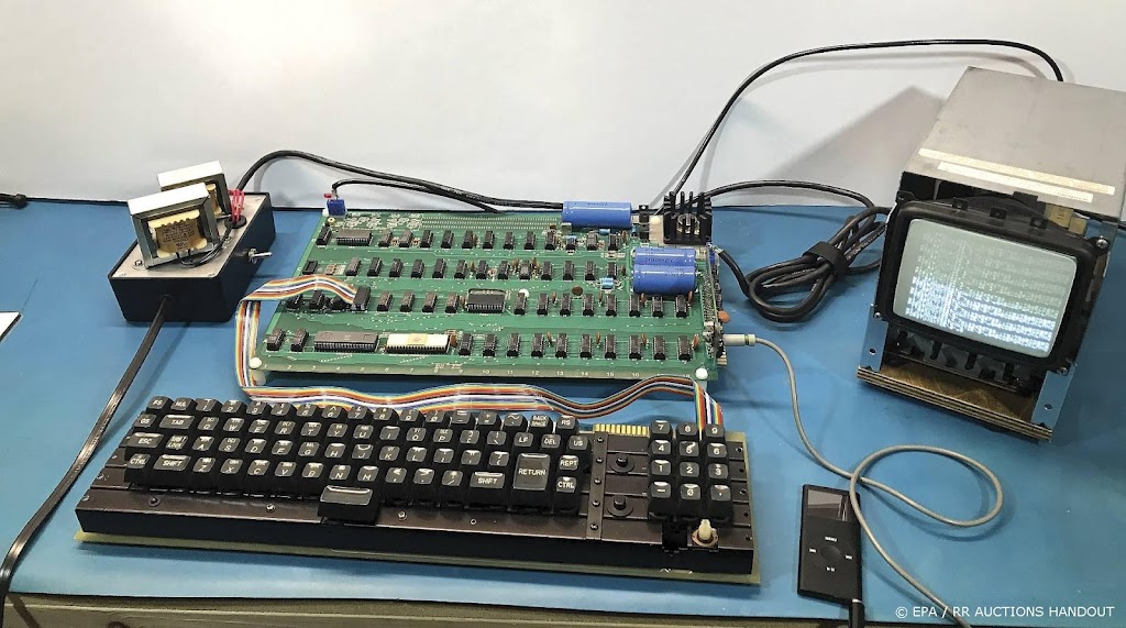 Apple-computer gebouwd door Jobs en Wozniak onder de hamer