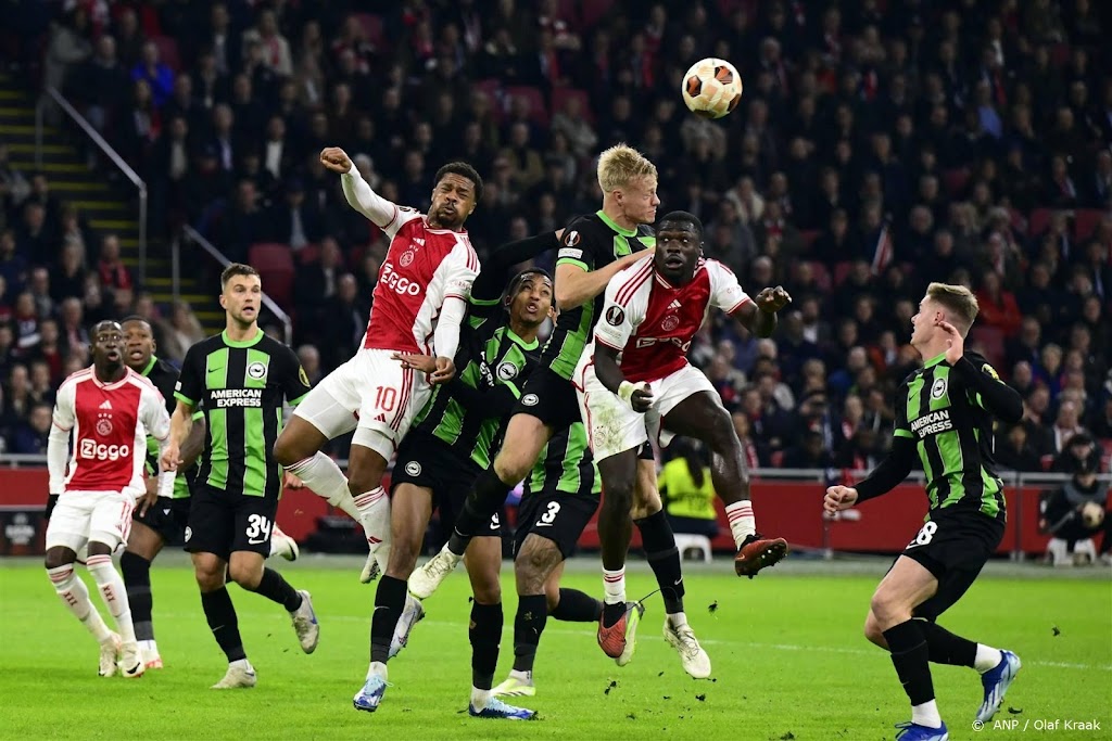 Ajax verliest opnieuw van Brighton & Hove Albion