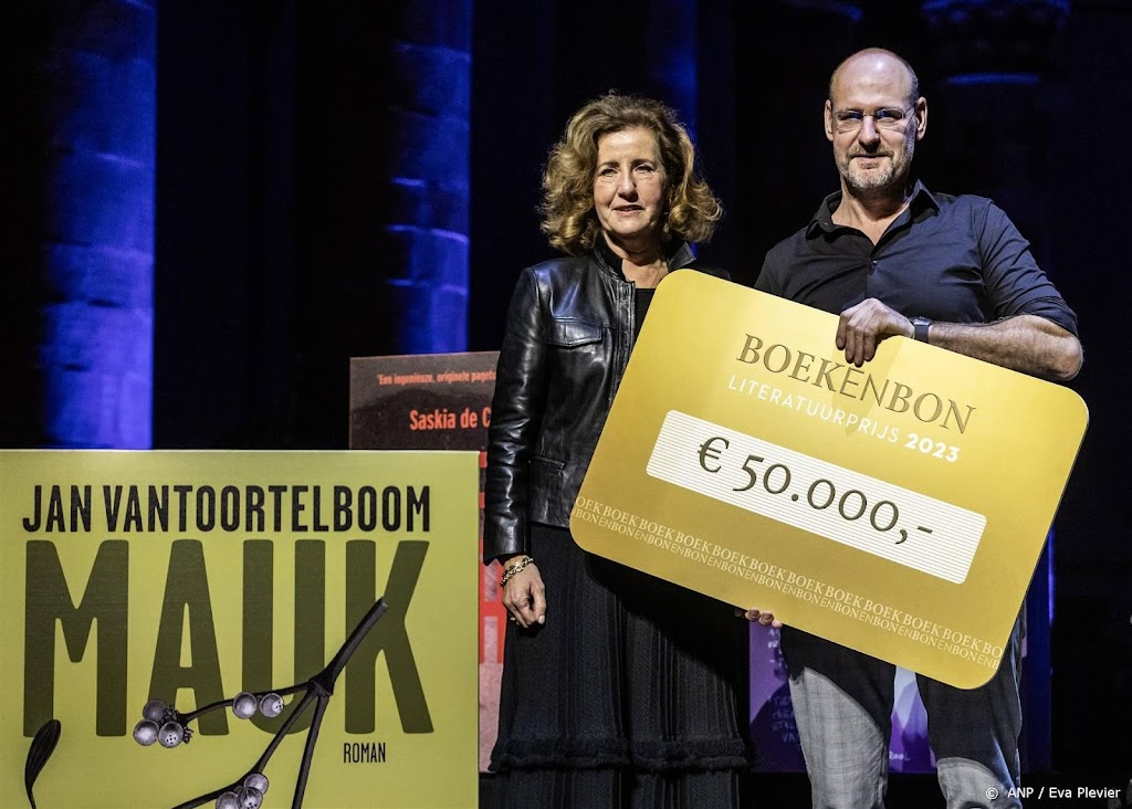 Jan Vantoortelboom wint Boekenbon Literatuurprijs 2023