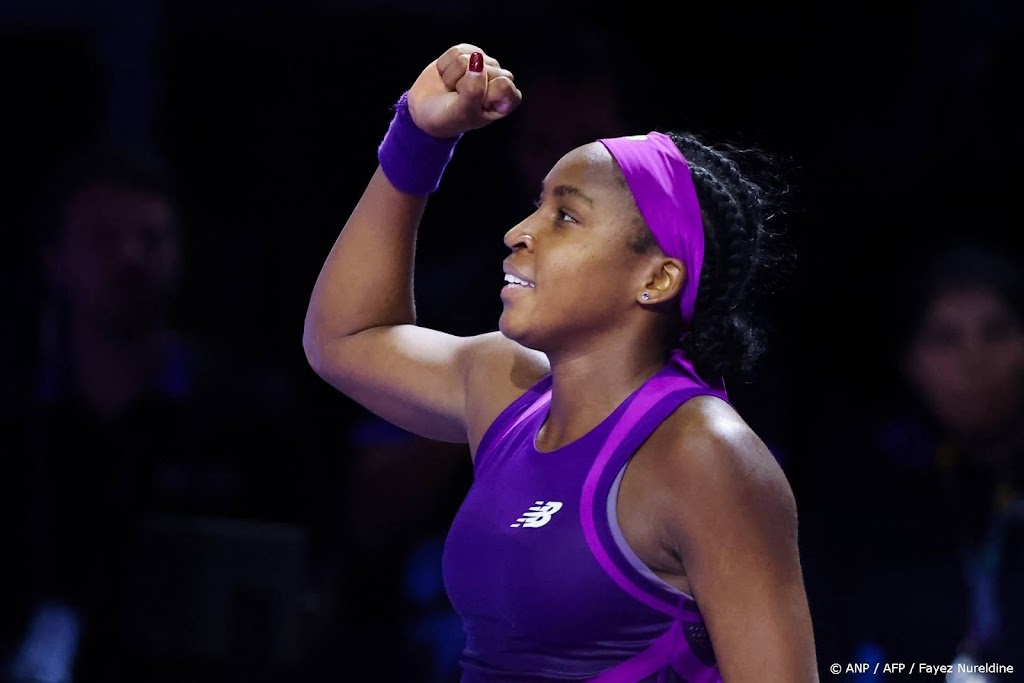 Jonge tennisster Gauff bekroont seizoen met winst WTA Finals 