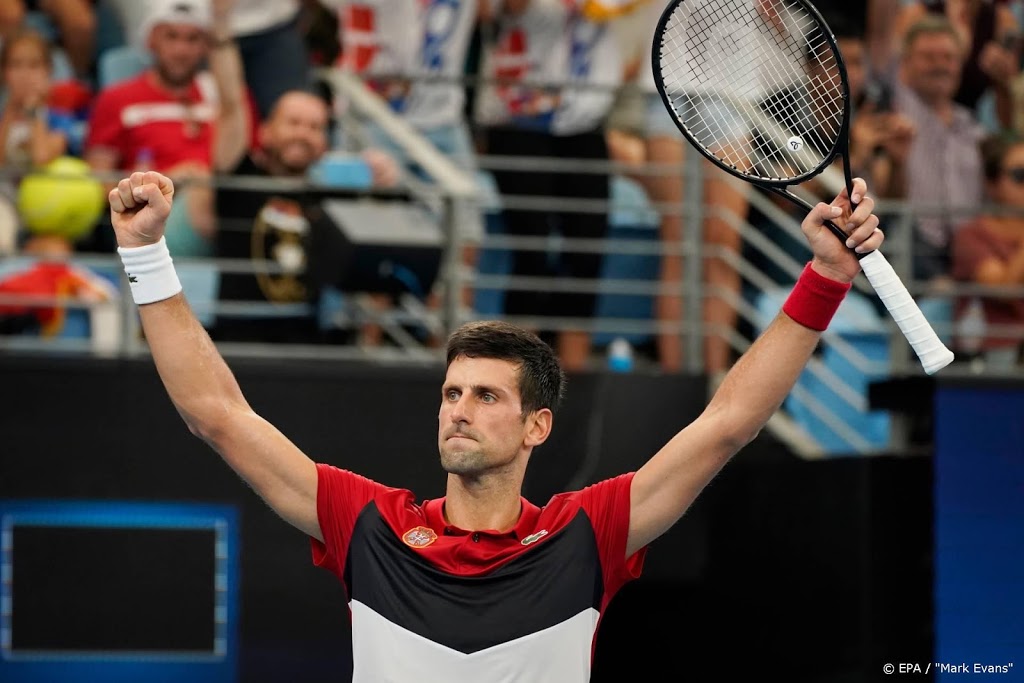Djokovic slaat Servië naar halve finales ATP Cup