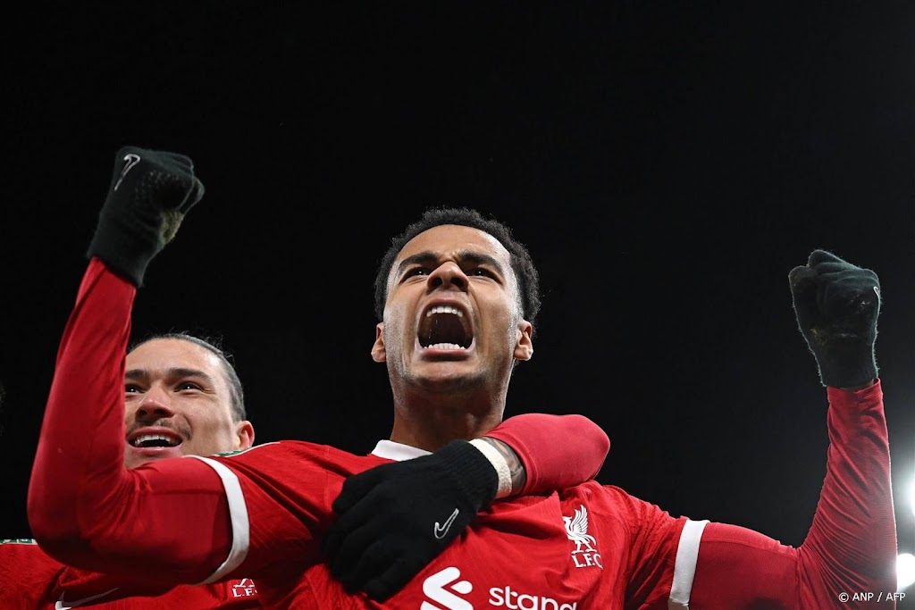 Liverpool wint eerste bekerduel met Fulham na treffer Gakpo