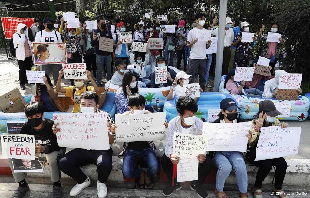 Demonstranten Myanmar ondanks geweld opnieuw de straat op