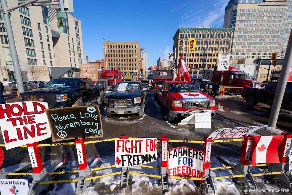 Truckers in Ottawa weigeren te wijken, ook na kritiek Trudeau