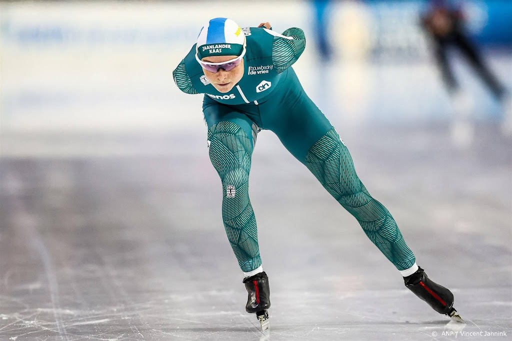 Schaatsster Groenewoud derde op 3000 meter, zege voor Wiklund