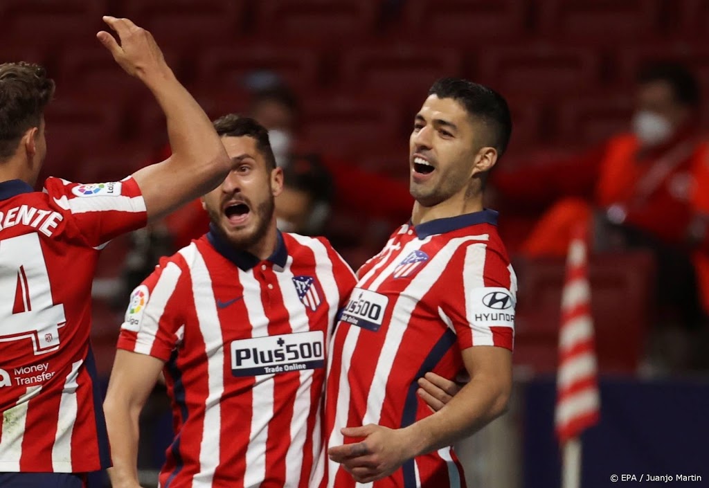 Koploper Atlético Madrid wint weer eens op eigen veld