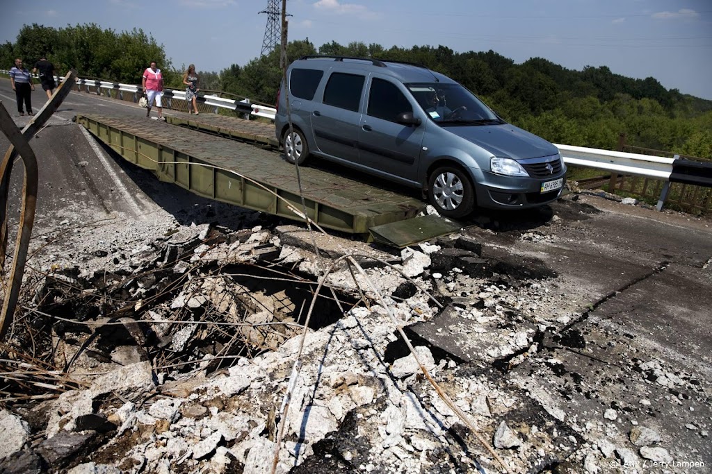 Oorlogsschade Oekraïense infrastructuur geschat op 100 miljard