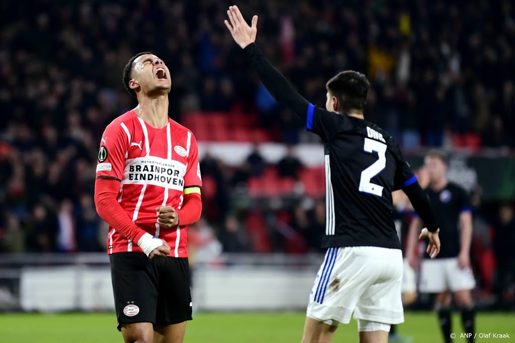 PSV speelt in doelpuntrijk duel gelijk tegen Kopenhagen
