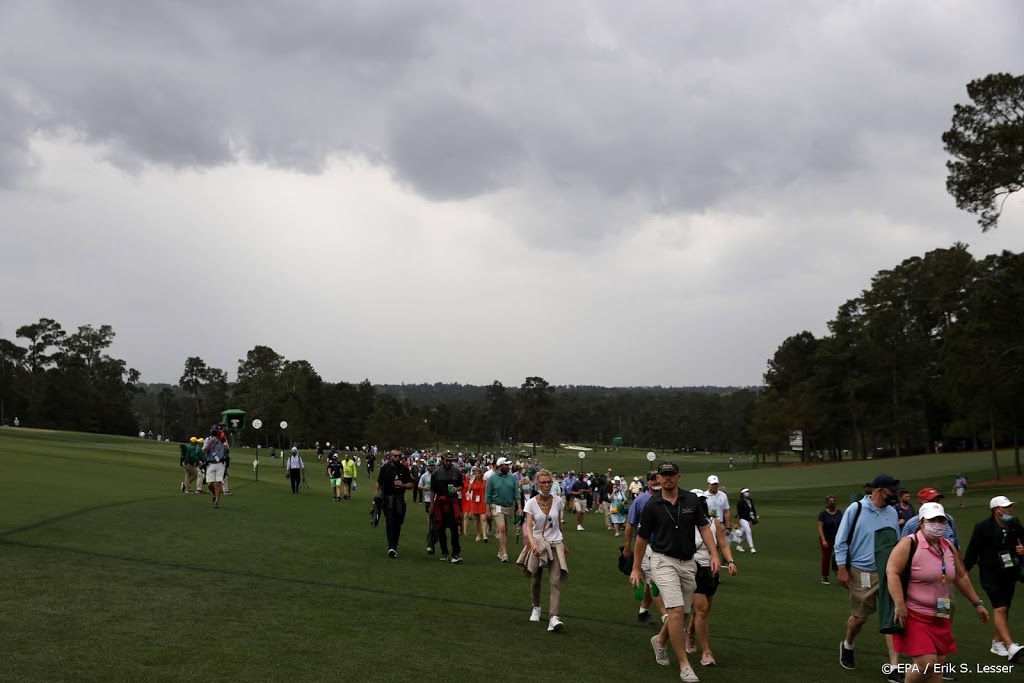 Golftoernooi Masters kort onderbroken wegens 'gevaarlijk weer'