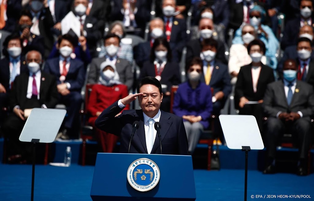 Yoon ingezworen als nieuwe president van Zuid-Korea 