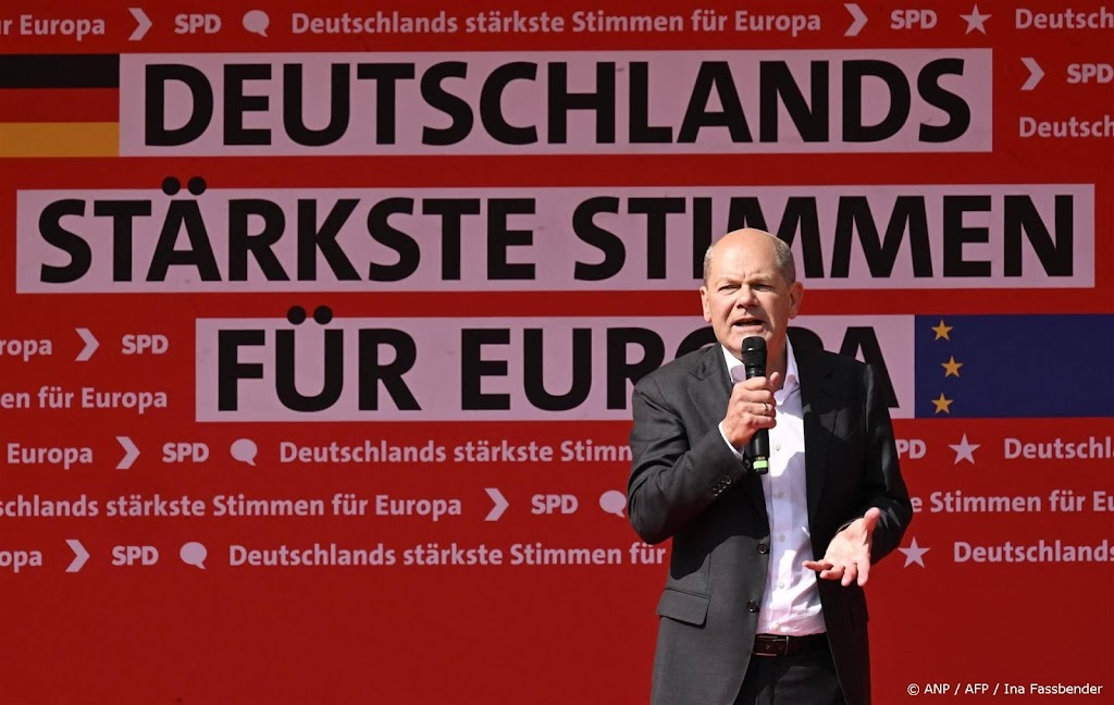 Historisch verlies voor partij Scholz bij EU-verkiezingen