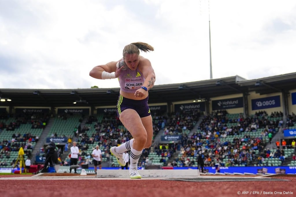 Kogelstootster Schilder grijpt naast derde zege in Diamond League