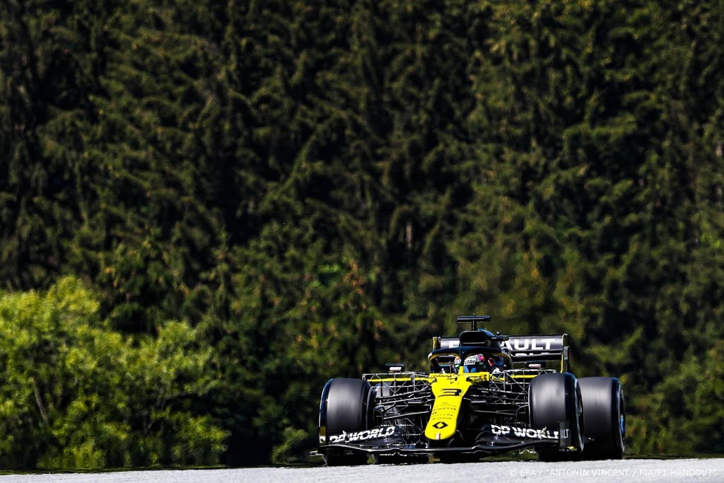 Coureur Ricciardo met schrik vrij na crash training Formule 1