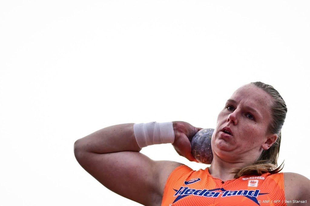 Schilder bereidt zich slapend voor op finale kogelstoten