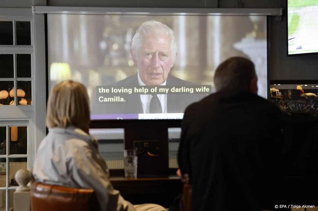 Miljoen mensen zagen op tv eerste toespraak Charles als koning